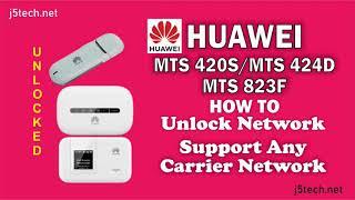 How to Unlock Huawei MTS 420S/MTS 424D/MTS 823F Modem