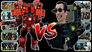 TOURNAMENT 3VS3 SKIBIDI TOILET VS TITANS CAMERAMAN, DRILLMAN, TVMAN, LASERMAN IN GARRY`S MOD