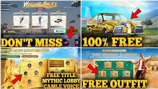  DON'T MISS "Get Free Dacia Skin & Mythic Outfit in PUBG Mobile – Limited Time Offer!"