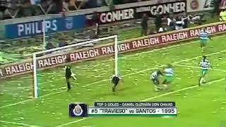 Gol de Daniel Guzmán a Santos