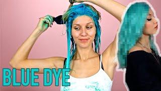 Trying out Blue Hair Dye