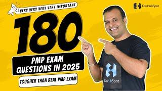 PMP Exam 2025 - 180 Scenario Based Questions and Answers Like Actual PMP Exam [FREE MOCK TEST]