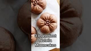 3 Ingredient Nutella Mooncakes Baked to Perfection, Crispy & So Easy to Make #mooncake #nutella
