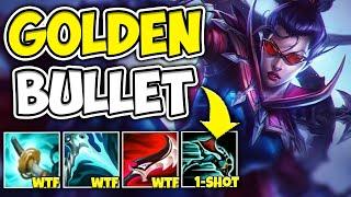 GOLDEN GUN VAYNE KILLS THEM WITH A SINGLE SHOT! (4 DAMAGE ENHANCERS) - League of Legends