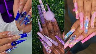 Dope Nails Design With Charms & Crystal Diamond 