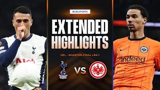 Tottenham vs. Eintracht Frankfurt: Extended Highlights | UEL Quarter-final Leg 1 | CBS Sports Golazo