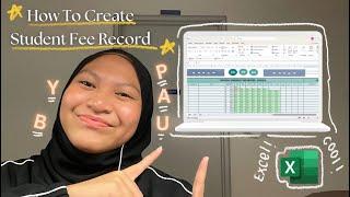 CSC098 - How to Create Easy-To-Use Student Fee Record with Dropdown Menu Using Microsoft Excel