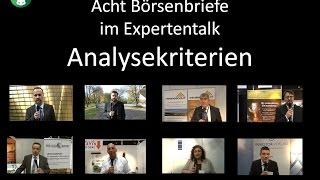 Edelmetallmesse 2014 - Expertentalk Video 2: Aktienauswahlkriterien