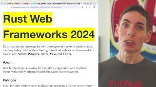 Rust Web Frameworks 2024