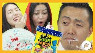 Sour Patch Kids Ice Cream! GROSS?!