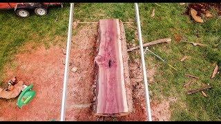 Sacando Madera de Un Tronco IMPRESIONANTE - Milling A Giant Oak Tree - Lucas Mill