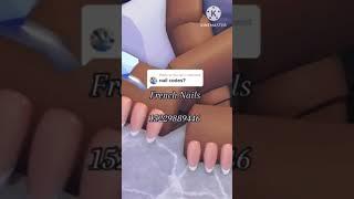 Roblox nail codes #robloxcodes #nailcodes #roblox #frenchnails #Robloxnailcodes #brookhaven