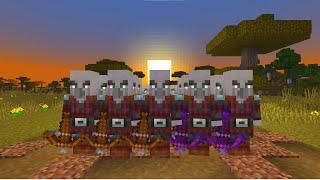 Making a Minecraft Pillager Army Column