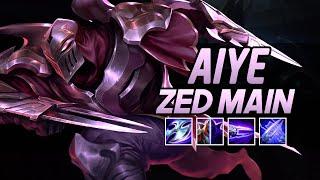 AIYE "Challenger Zed Main" Montage | Best Zed Plays