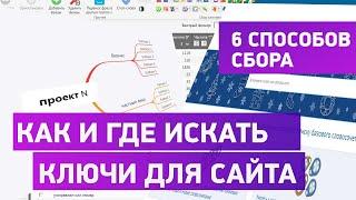 Как и где найти ключевые слова для сайта. Мои способы подбора ключей.