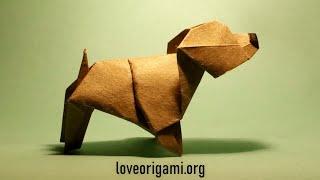 Origami dog - step by step instructions