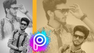 Picsart Black and White double exposure effect EDITING /PICSART TUTORIAL