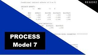 PROCESS Model 7: Moderated Mediation with SPSS