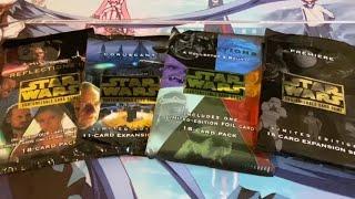 Star Wars CCG pack opening 2024 End of Year fun! Reflections I and III, Premiere & Coruscant! swccg