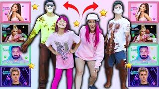 DESAFIO TABULEIRO DOS FAMOSOS ( Justin Bieber/Ariana Grande/Dua Lipa/ Drake ) Teens Fun