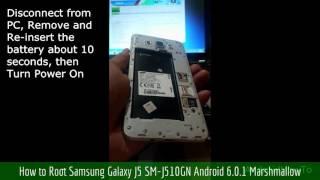 How to Root Samsung Galaxy J5 SM-J510GN Android 6.0.1 Marshmallow