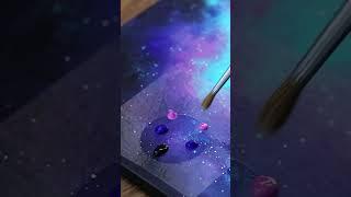 Galaxy Painting  #shorts #shortspainting