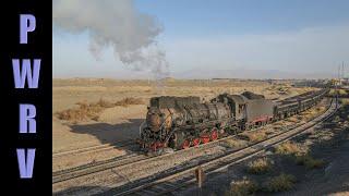 Chinese Railways - Steam Trains in Sandaoling with JS 2-8-2's in Coal Service, Last Steam in China