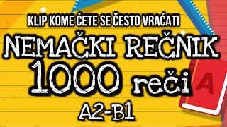 1000 REČI NEMAČKI REČNIK A2- B1 - SVE REČI KOJE TREBA DA ZNATE - VIDEO KNJIGA KOJA ĆE VAM TREBATI