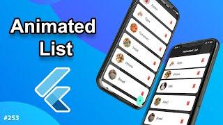 Flutter Tutorial - Animated List & Todo List - Insert & Remove Items