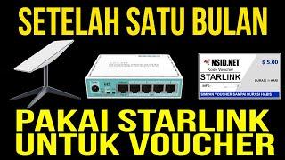 SETELAH 1 BULAN MIKROTIK PAKAI STARLINK