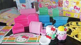 8 Minutes Satisfying Unboxing Hello Kitty Sanrio Mini Town K-Store | ASMR