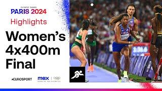 UNSTOPPABLE!  | Women's 4x400m Relay Final Highlights | #Paris2024 #Olympics