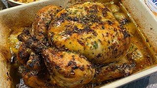 دجاج محمر اطيب من المطاعم على الاقل تتأكدي أنو طازج .. poulet rôti un delices