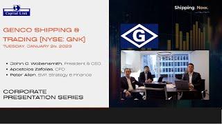 Genco (GNK) & Dry Bulk Update & Outlook - Capital Link Presentation Series | 1.24.23