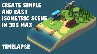 Make Easy Isometric 3d Scene With 3ds max