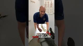 How To Treat Top of Foot Pain (Ankle Pain) with NYC Chiropractor  | Talus bone adjustment