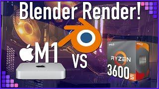 Apple Silicon Vs Ryzen 5 3600 Blender Render Race!