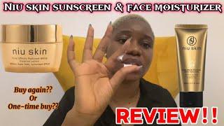 Niu skin sunscreen  and face moisturizer skin care review / How to get rid of mouth odour .