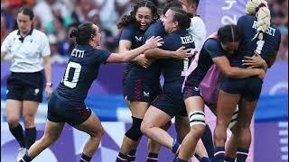 Alex Sedrick scoring in final second USA women's rugby sevens wins bronze vs Australia! Olympic 2024