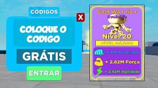 TODOS OS CÓDIGOS NO MUSCLE LEGENDS (Roblox)