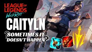 GRANDMASTER ELO CAITLYN GAMEPLAY | WILD RIFT | ADC GAMEPLAY | SEASON 8 | BUILD & RUNES