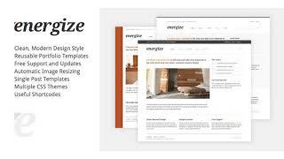 Energize - Clean Creative WordPress Portfolio 1 | Themeforest Website Templates and Themes
