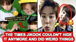  The TIMES JIKOOK couldn't HIDE IT anymore and did WEIRD THINGS 