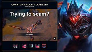 Riot leaked NEW ZED R FEATURE?! (120$ Zed Skin Accident)