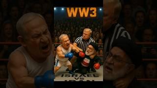 "WW3 Boxing Chaos: Trump, Netanyahu & Iran’s Wild Brawl" parody