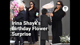 Irina Shayk Receives Glamorous Birthday Flowers