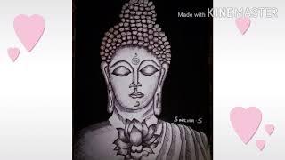 Amazing penwork of SREE BUDDHA.     By Sneha.S