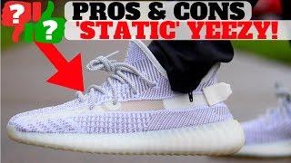 Adidas YEEZY BOOST 350 V2 'STATIC' PROS and CONS Review + On Feet