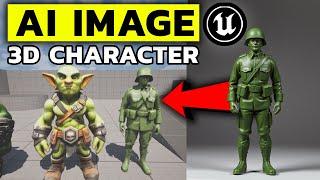 Meshy AI Image to 3D Character Model | Unreal Engine 5 (Tutorial)