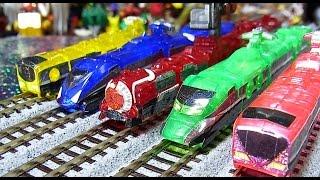 【トッキュウジャー】ミニプラ　烈車合体ＥＸトッキュウオー Rainbow  Clear Special train